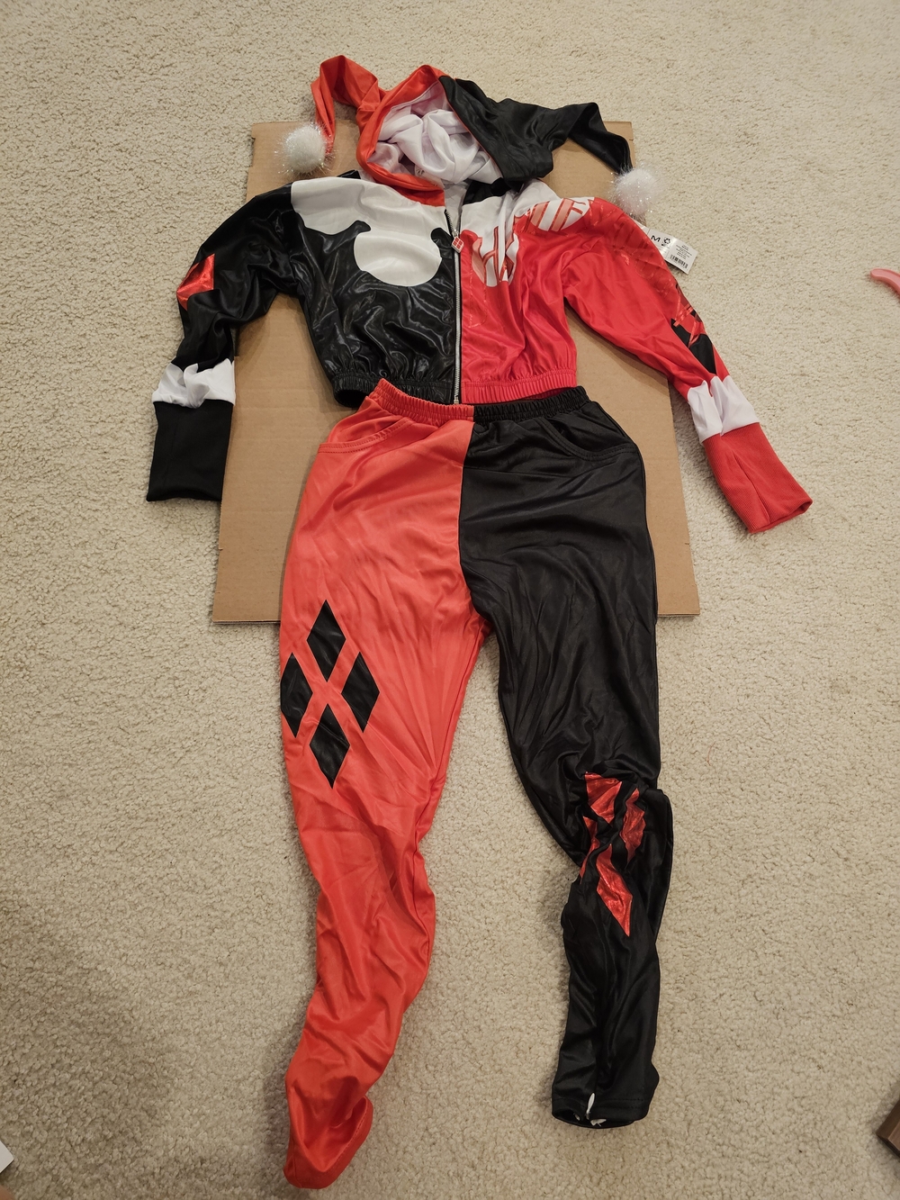 DC Harley Quinn Hoodie And Pants Set Size M